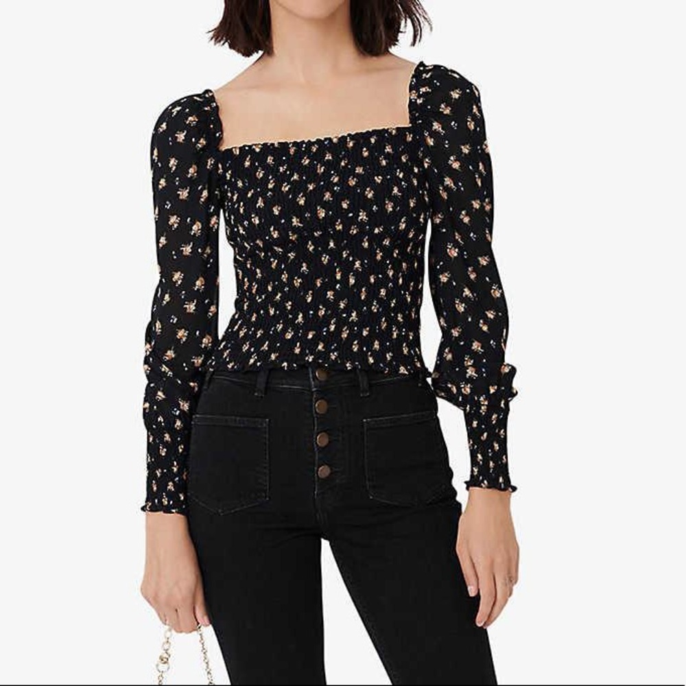 Maje smocked top